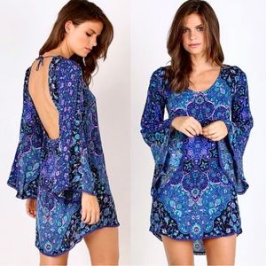 🌺🎉HP🎉🌺 Spell & The Gypsy Kiss The Sky Mini Dress Bluejay
